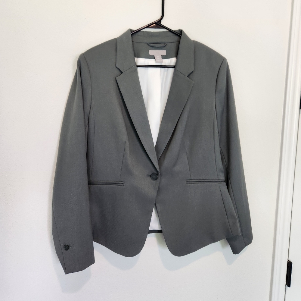H&M Blazer Sage Green Large